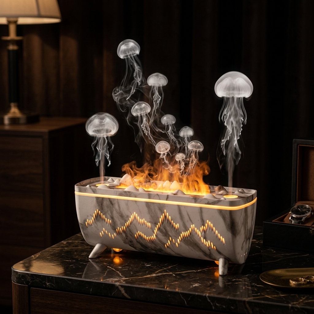 LumaJelly Dynamic Jellyfish Mist & Flame Diffuser